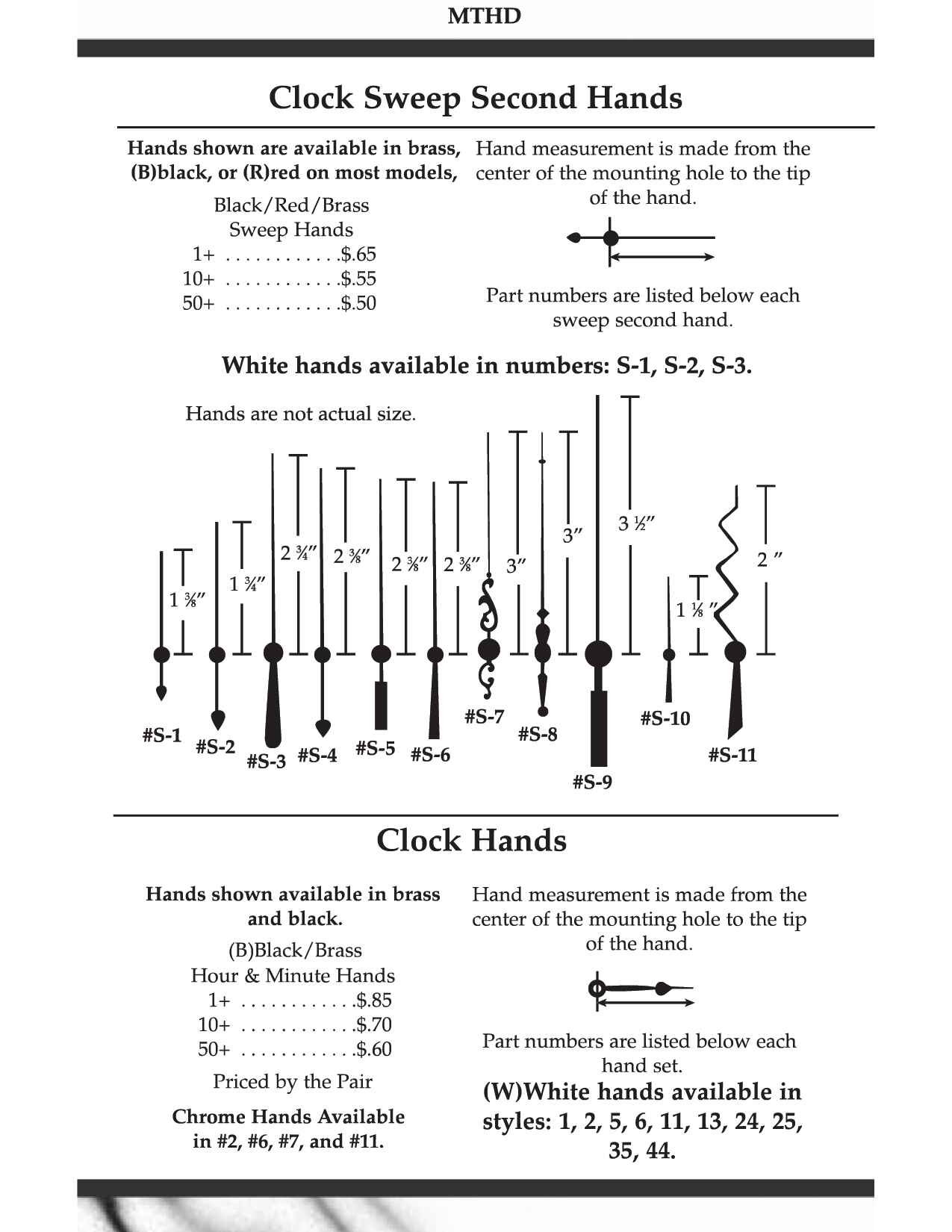 Decor Time Products Wholesale Clock Parts and Accessories
